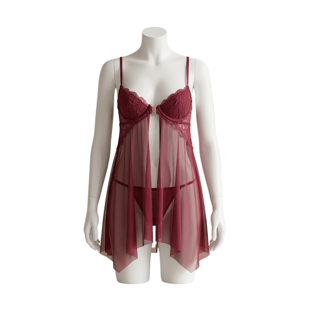 Lingerie da donna in pizzo, st - Babydoll Chemise Night recensione e prezzo