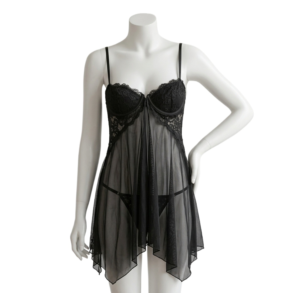 Lingerie da donna in pizzo, st - Babydoll Chemise Night recensione e prezzo