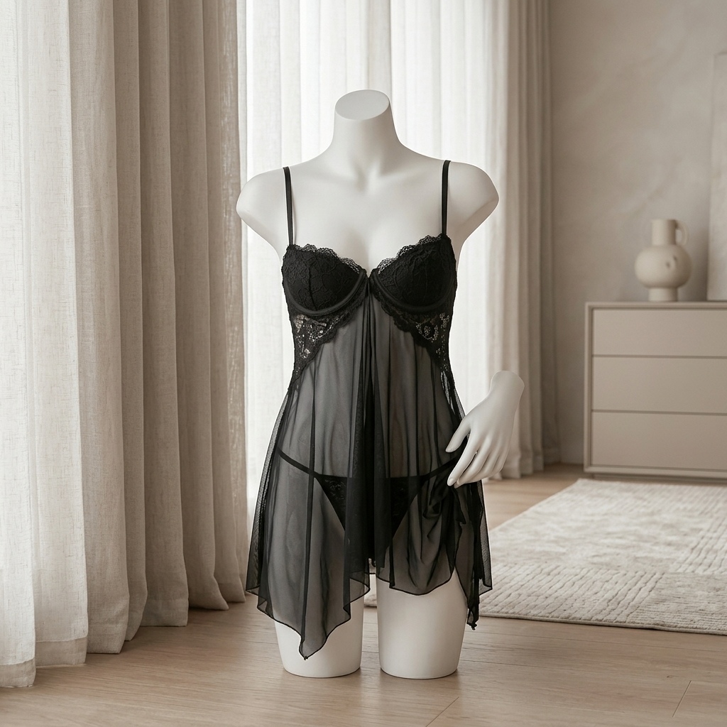 Lingerie da donna in pizzo, st - Babydoll Chemise Night recensione e prezzo